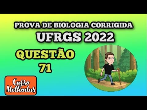 Thumbnail da aula: 71 de 2022 da prova de biologia da UFRGS - O padrão de expressão fenotípica dos sistemas