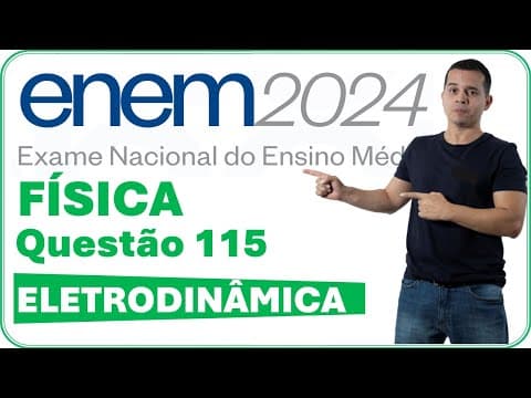 Thumbnail da aula: ENEM 2024 | QUESTÃO 115 | O LED É UM DISPOSITIVO ELETRÔNICO QUE CONDUZ CORRENTE ELÉTRICA EM UM ÚNICO