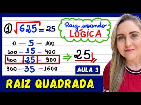 Thumbnail da aula: RAIZ POR TENTATIVA!! SEM CÁLCULOS PARA FAZER!! EXPLICAÇÃO DO CONTEÚDO! 📚🚀