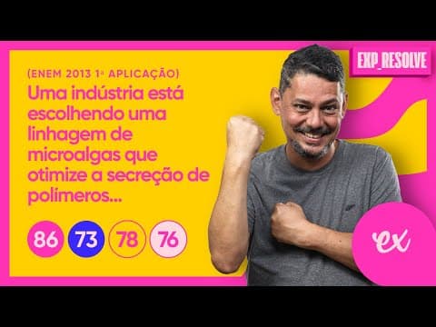 Thumbnail da aula: UMA INDÚSTRIA ESTÁ ESCOLHENDO UMA LINHAGEM DE MICROALGAS QUE OTIMIZE (...) | CITOPLASMA