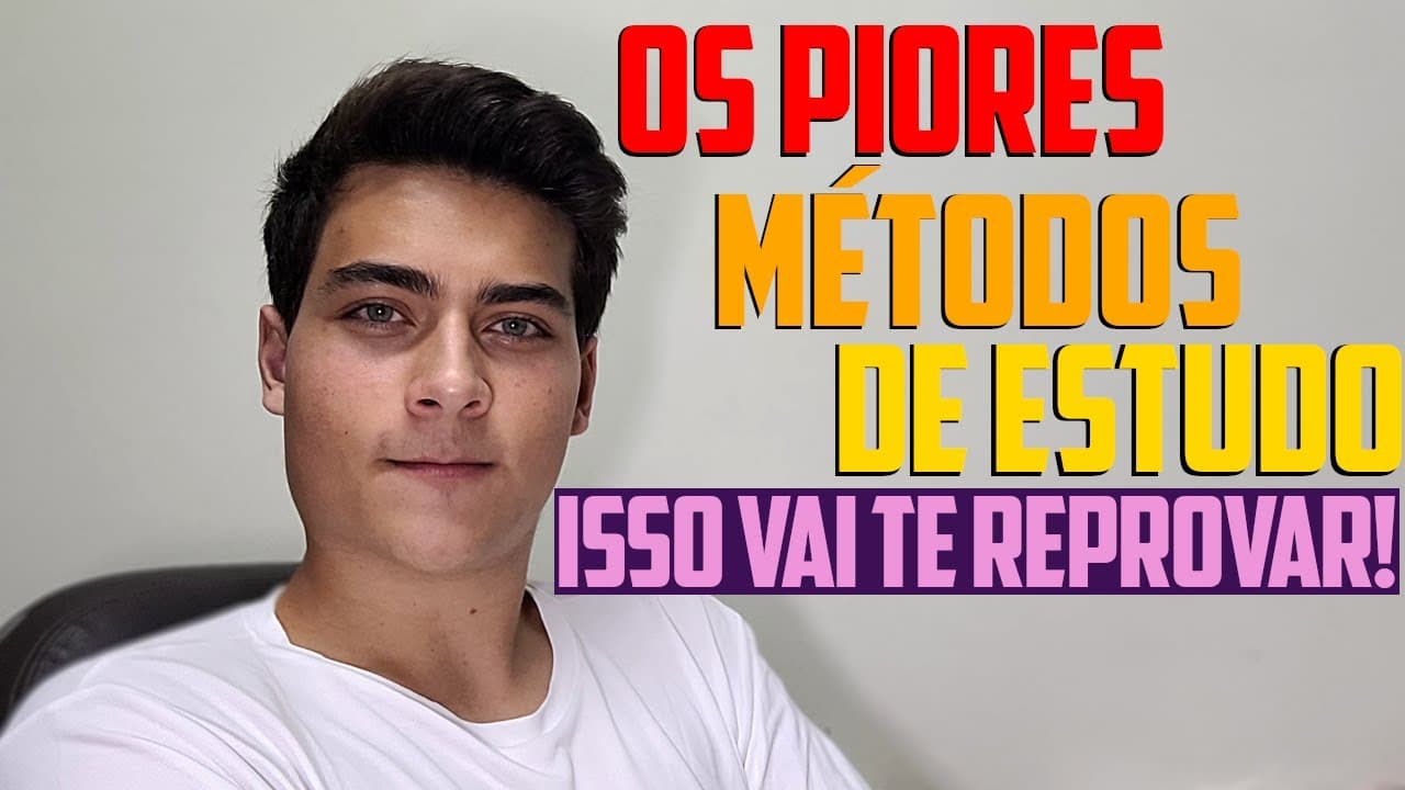 Thumbnail: OS PIORES MÉTODOS DE ESTUDO NA PREPARAÇÃO PARA O ENEM