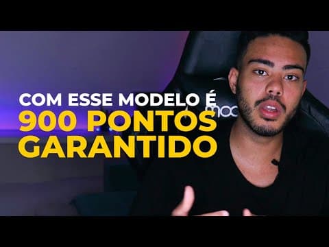 Thumbnail da aula: MODELO PRONTO DE REDAÇÃO 2025 | NOTA GARANTIDA