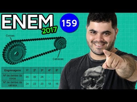 Thumbnail da aula: 🔥 ENEM 2017 Matemática #24 👉 Relação de Marchas numa Mountain Bike e Divisão