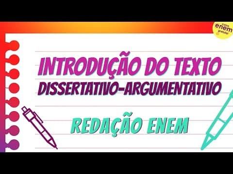 Thumbnail da aula: INTRODUÇÃO DA REDAÇÃO DO ENEM | Dicas de Redação para o Enem