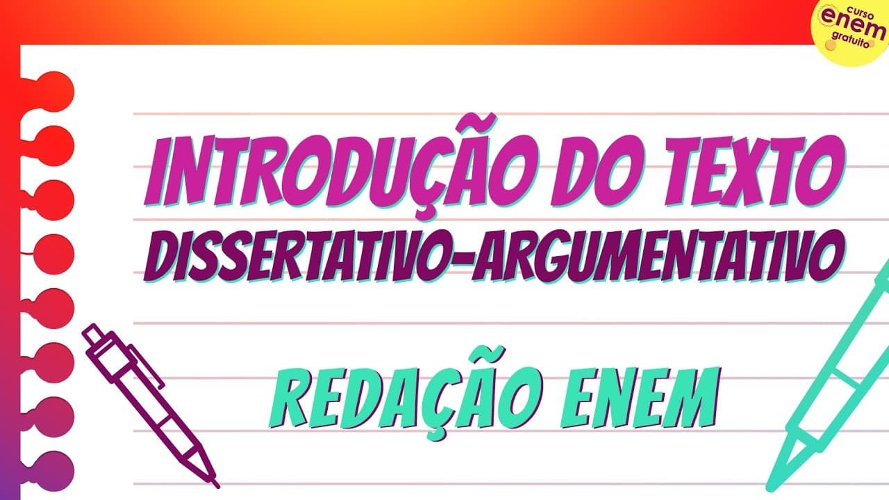 Thumbnail: INTRODUÇÃO DA REDAÇÃO DO ENEM | Dicas de Redação para o Enem