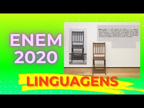 Thumbnail da aula: ENEM 2020 - A obra de Joseph Kosuth data de 1965