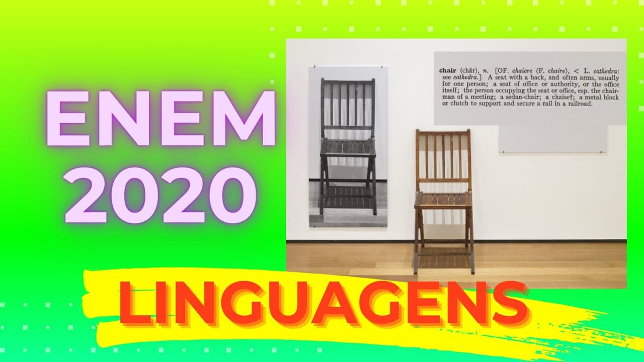 Thumbnail: ENEM 2020 - A obra de Joseph Kosuth data de 1965