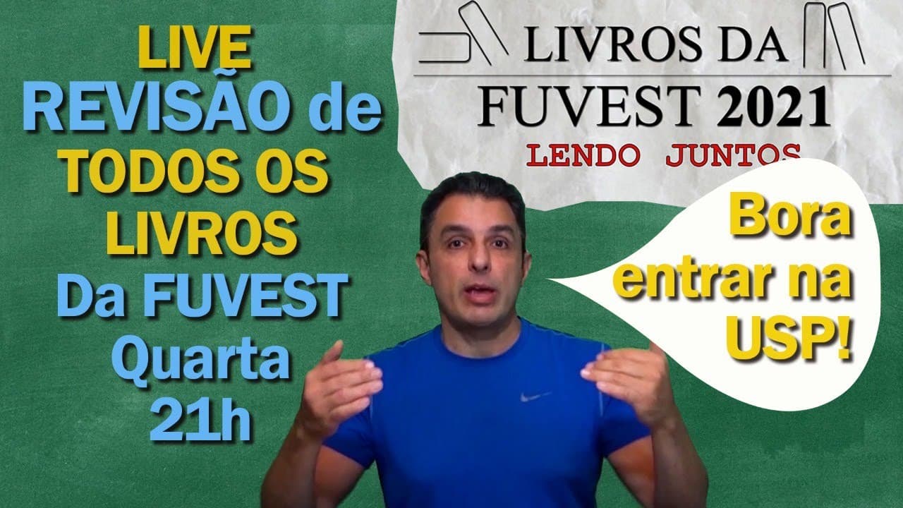 Thumbnail: LIVE Revisão de Todos os Livros da Fuvest 2021 - Prepare-se para a Prova de Domingo!