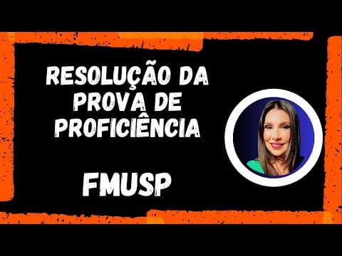 Thumbnail da aula: Resolução - Questão de Prova de proficiência FMUSP - Inglês #fmusp | Inglês para Mestrado |