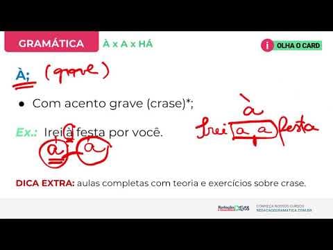 Thumbnail da aula: À x A x Há:  COMO USAR CORRETAMENTE CADA UM? - Profa. Pamba