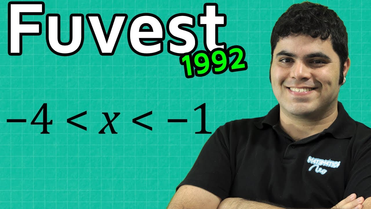Thumbnail: Questão Fuvest 1992 Matemática - Intervalos Reais