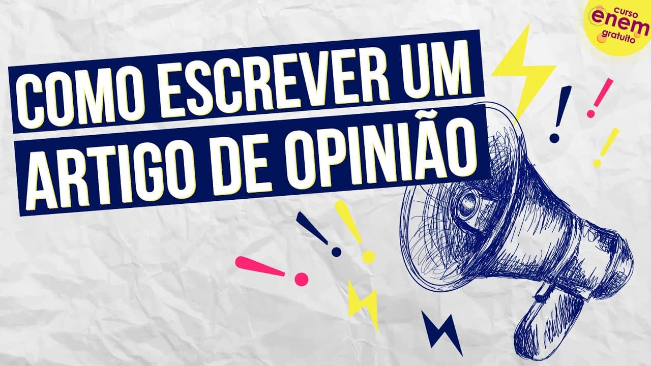 Thumbnail: COMO ESCREVER UM ARTIGO DE OPINIÃO | Dicas e melhores práticas para a sua redação