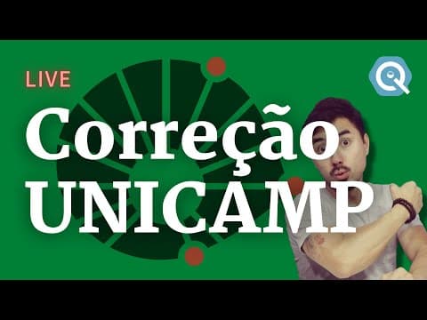 Thumbnail da aula: Correção UNICAMP 2023 | Primeira Fase | Química