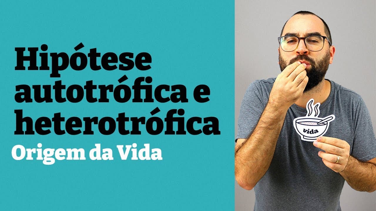 Thumbnail: Hipótese autotrófica e heterotrófica - Origem da Vida - Aula 03 - Módulo 0 - Prof. Guilherme