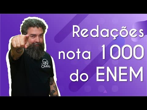 Thumbnail da aula: Análise de redações nota 1000 do Enem 2021 - Brasil Escola