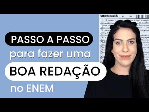 Thumbnail da aula: PASSO a PASSO para fazer uma boa redação
