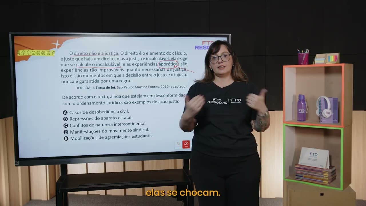 Thumbnail: Enem 2025 - O direito não é a justiça