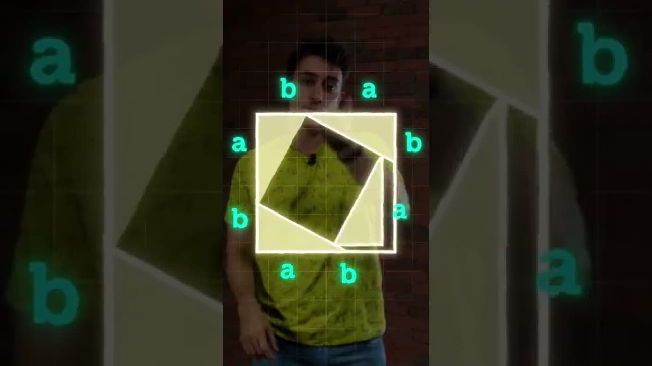 Thumbnail: De onde vem o Teorema de Pitágoras? | Matemática #shorts