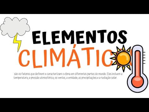 Thumbnail da aula: ELEMENTOS CLIMÁTICOS