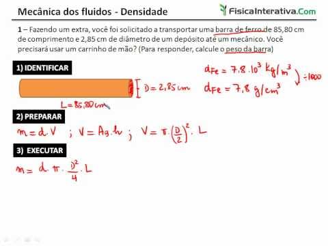 Thumbnail da aula: Exercício resolvido - Introdução a hidrostática - Densidade