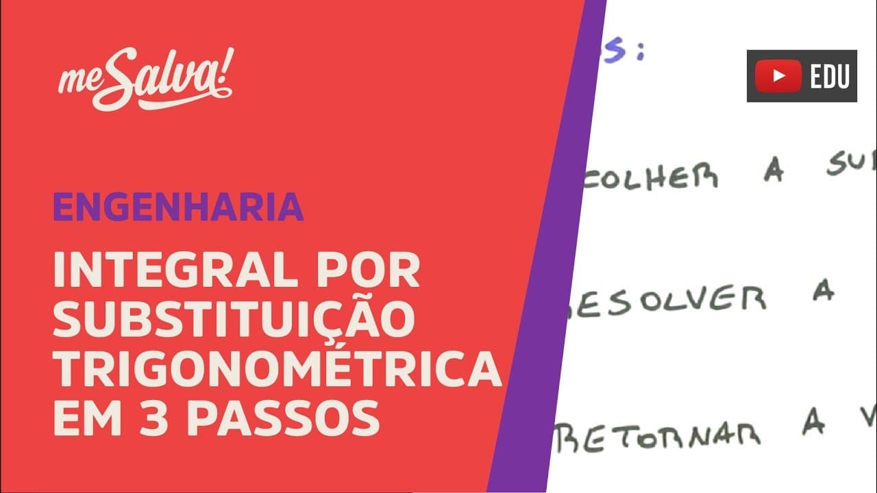 Thumbnail: Me Salva! INT34 - Integral por Substituição Trigonométrica em 3 passos