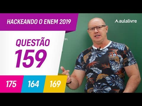 Thumbnail da aula: Enem 2019 | Matemática: Geometria Plana  | Questão 159 (Cinza)