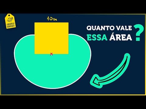 Thumbnail da aula: Calcule a ÁREA verde (Geometria: Matemática)