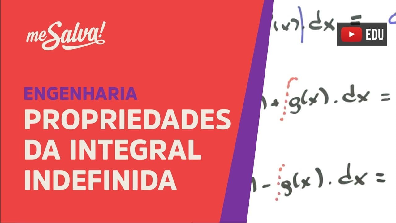 Thumbnail: Me Salva! INT04 - Propriedades da Integral Indefinida