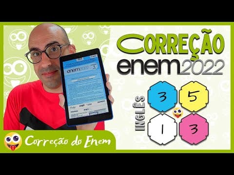 Thumbnail da aula: [CORREÇÃO DO ENEM] Questão 3 (inglês) - Enem 2022 - Prova azul ▷ Your library is amazing!