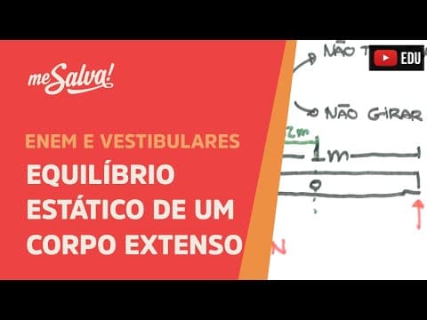 Thumbnail da aula: Me Salva! EST02 - Equilíbrio Estático de um Corpo Extenso