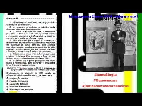 Thumbnail da aula: Enem 2019 questão 40 caderno azul linguagens