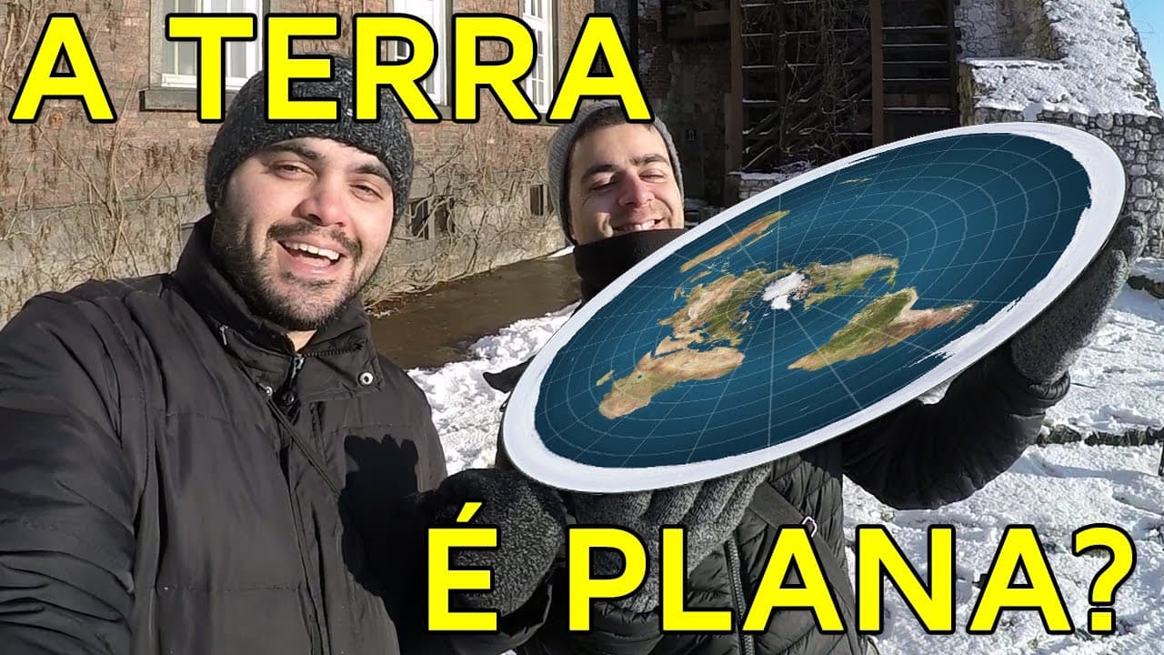 Thumbnail: A TERRA É PLANA? | Matemática Rio feat. Canal do Mundo