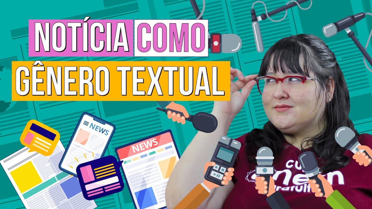 Thumbnail: NOTÍCIA (GÊNERO TEXTUAL) | Redação e Linguagens para o Enem