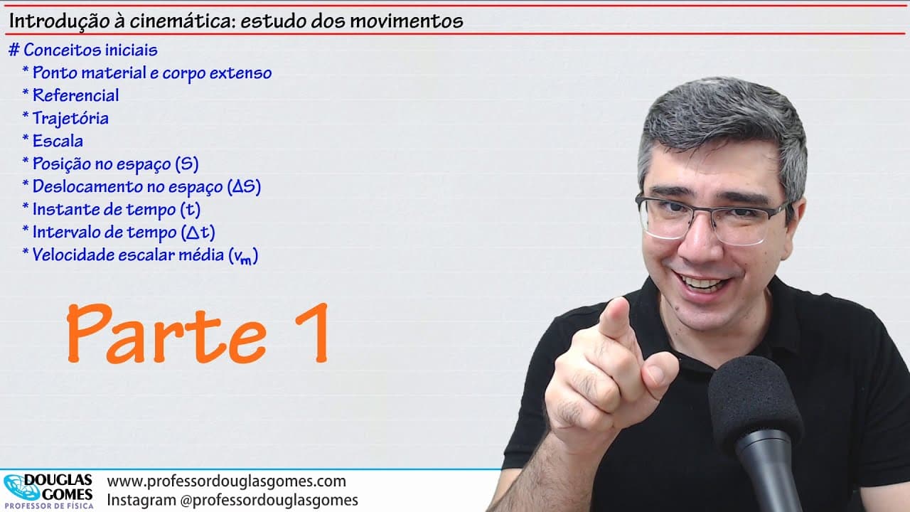 Thumbnail: Introdução à cinemática | Parte 1