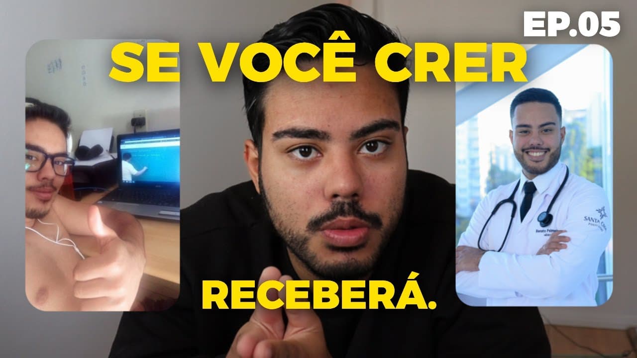 Thumbnail: Este vídeo vai aparecer para você na hora certa (aprovação em Medicina)