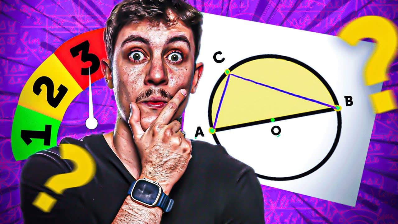Thumbnail: Por que numa circunferência sempre cabe um triângulo retângulo?