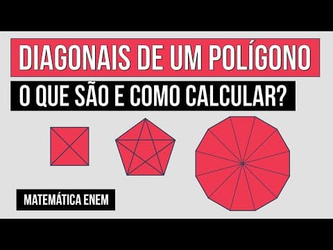 Thumbnail da aula: DIAGONAIS DE UM POLÍGONO: o que são e como calcular? | Matemática para o Enem | Lucas Borguezan