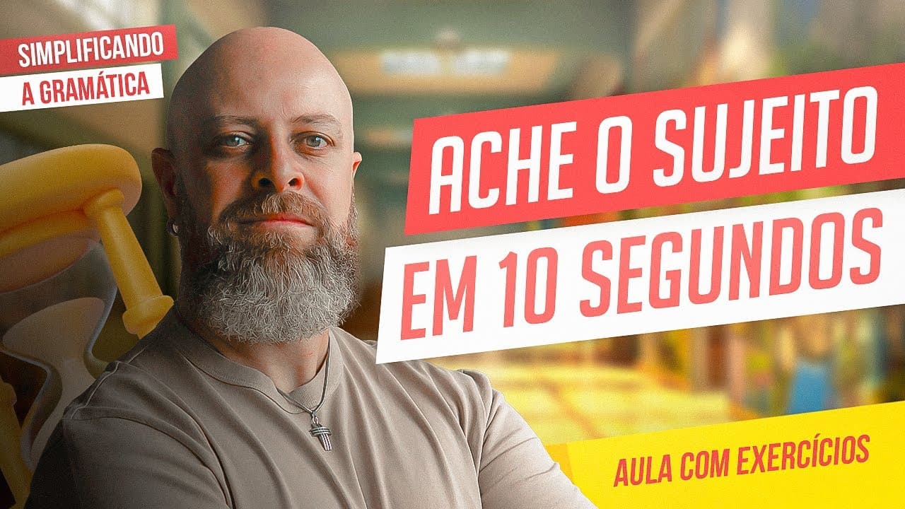 Thumbnail: SUJEITO + EXERCÍCIOS RESOLVIDOS