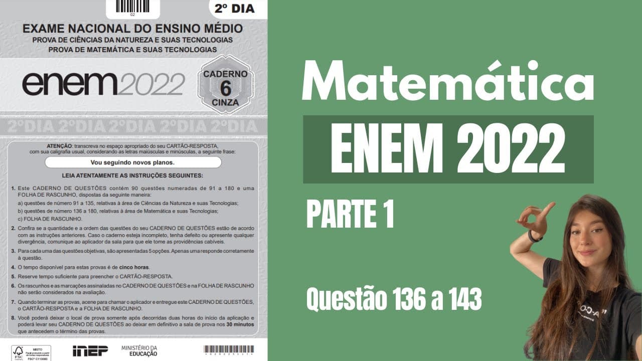 Thumbnail: ENEM 2022 - Questão 136 a 143 (Prova Cinza ⚪)