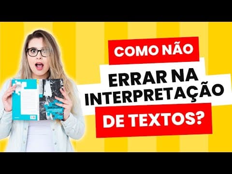 Thumbnail da aula: COMO SE SAIR BEM EM INTERPRETAÇÃO DE TEXTO? (Exercícios Resolvidos) - Professora Pamba