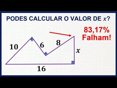 Thumbnail da aula: 💟 Teorema de Pitágoras Aplicação - A Matemática é LINDA! #10 💟