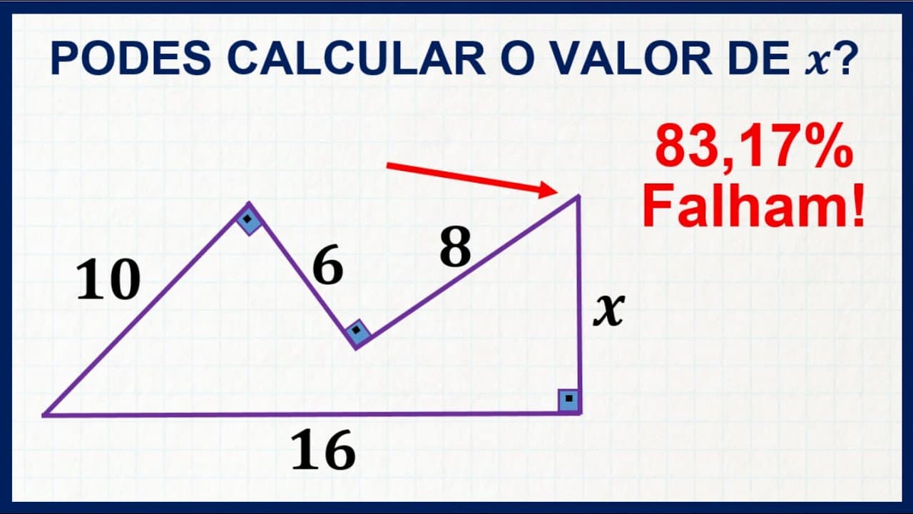 Thumbnail: 💟 Teorema de Pitágoras Aplicação - A Matemática é LINDA! #10 💟