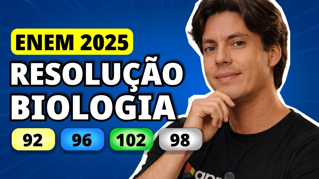 Thumbnail: ENEM 2025 BIOLOGIA – Questão 92 | Os sapinhos-ponta-de-flecha constituem um grupo de espécies
