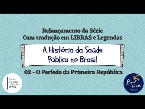 Thumbnail da aula: A História da Saúde Pública no Brasil: O Período da Primeira República (Ep. 02)