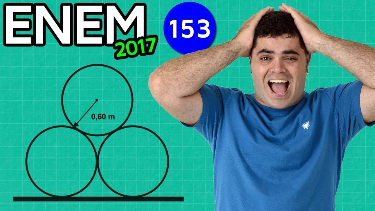 Thumbnail: 🔥 ENEM 2017 Matemática #18 👉 Geometria Plana, Altura do Triângulo Equilátero e Viaduto