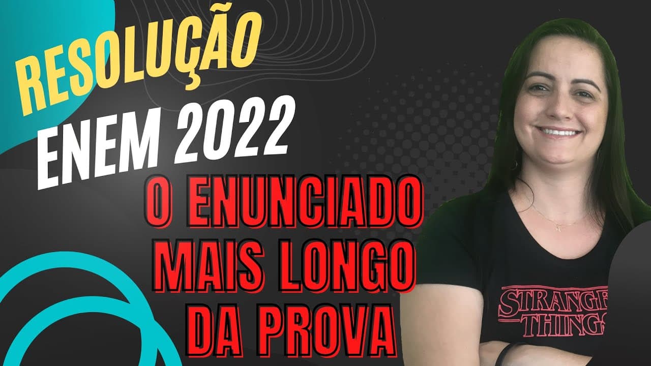 Thumbnail: ENEM 2022 - Q147 (Caderno Azul) Uma equipe de marketing digital foi contratada (A MAIS CANSATIVA)