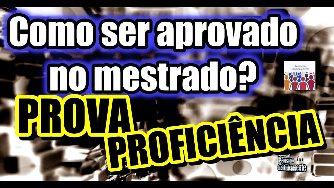 Thumbnail: Dicas de como passar no mestrado? [prova de idioma]