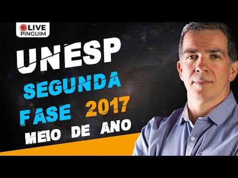 Thumbnail da aula: RESOLUÇÃO UNESP 2017 MEIO DE ANO | FÍSICA | Professor Pinguim