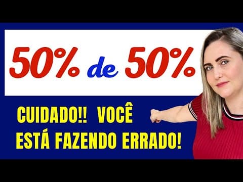 Thumbnail da aula: 🤯🤯PORCENTAGEM DE PORCENTAGEM !!! Matemática básica todo dia.📚🚀