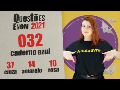 Thumbnail da aula: ENEM 2021 | FUNÇÕES DE LINGUAGEM | QUESTÃO 32